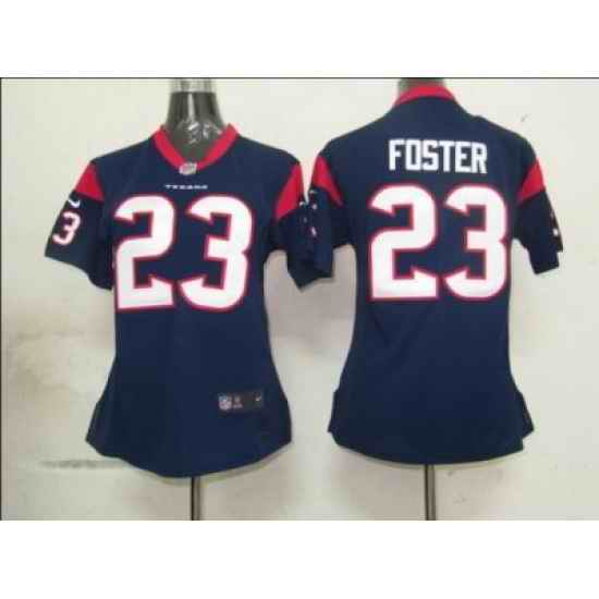 Women Nike NFL Houston Texans 23 FOSTER Game jersey